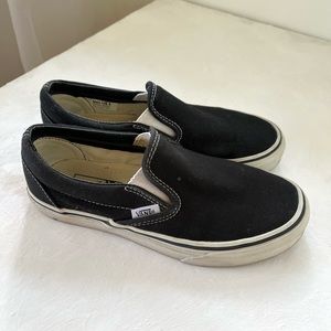 Vans black slip-ones size 5.5